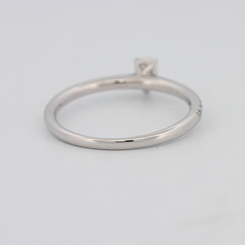 0.15 CT Pearshape Solitaire Pavé Ring - ZIZOV DIAMONDS