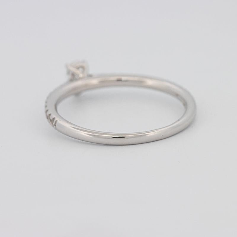 0.15 CT Pearshape Solitaire Pavé Ring - ZIZOV DIAMONDS