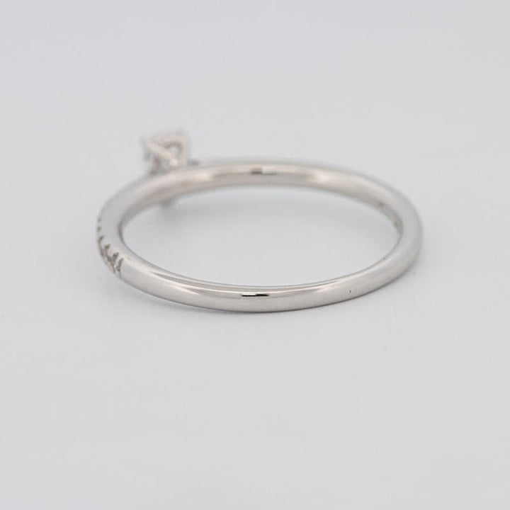0.15 CT Pearshape Solitaire Pavé Ring - ZIZOV DIAMONDS