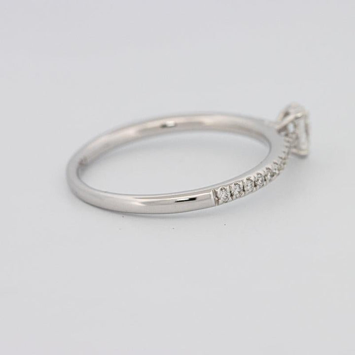 0.15 CT Pearshape Solitaire Pavé Ring - ZIZOV DIAMONDS