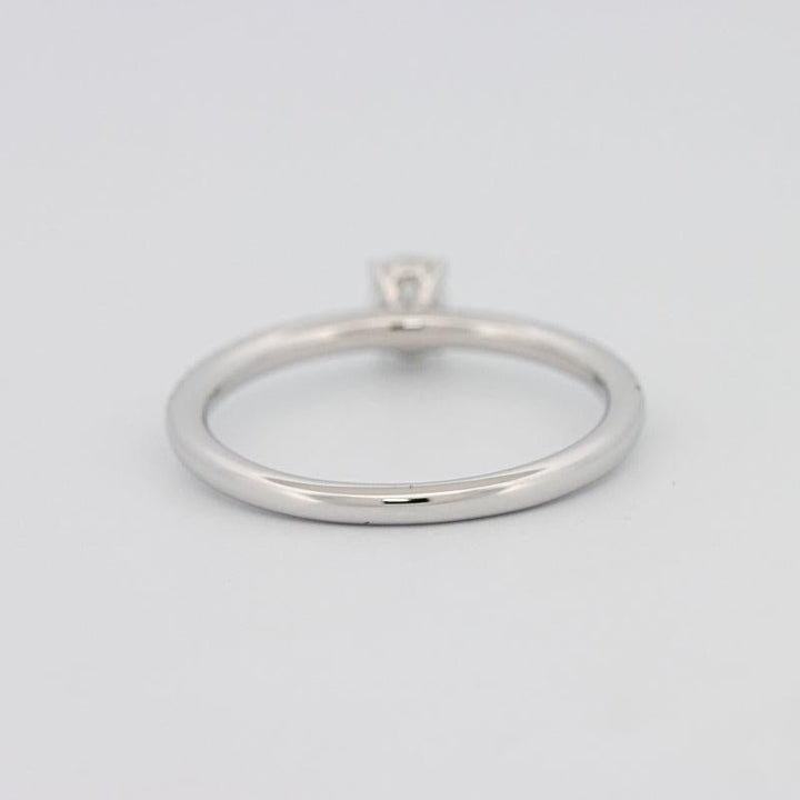 0.20 CT Oval Solitaire Pavé Ring - ZIZOV DIAMONDS