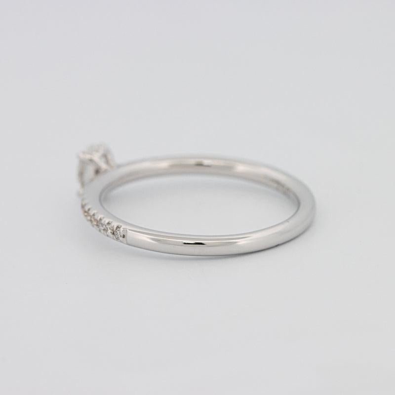 0.20 CT Oval Solitaire Pavé Ring - ZIZOV DIAMONDS