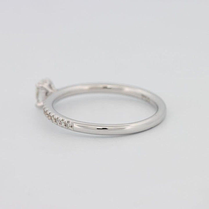 0.20 CT Oval Solitaire Pavé Ring - ZIZOV DIAMONDS