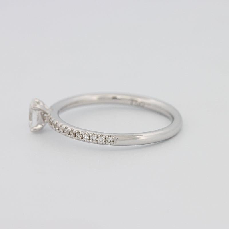 0.20 CT Oval Solitaire Pavé Ring - ZIZOV DIAMONDS