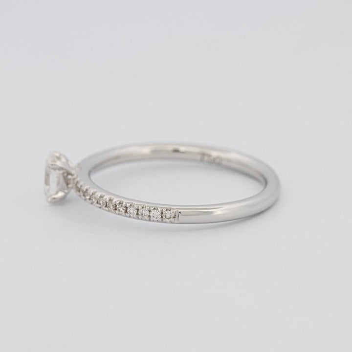 0.20 CT Oval Solitaire Pavé Ring - ZIZOV DIAMONDS