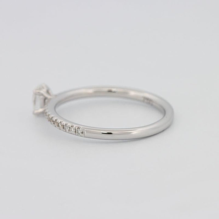 0.20 CT Oval Solitaire Pavé Ring - ZIZOV DIAMONDS