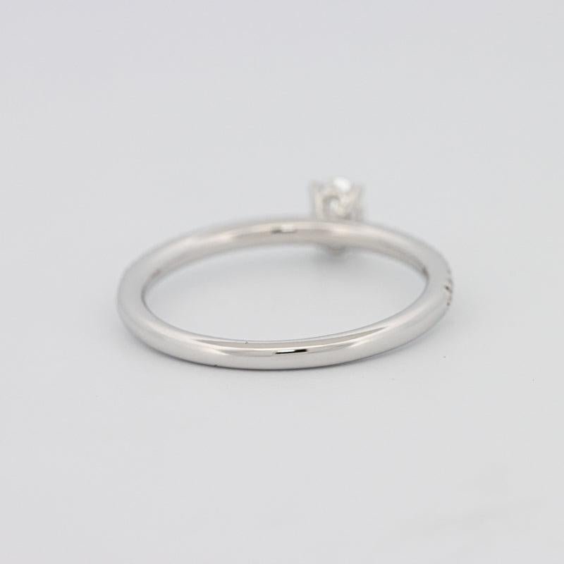 0.20 CT Oval Solitaire Pavé Ring - ZIZOV DIAMONDS