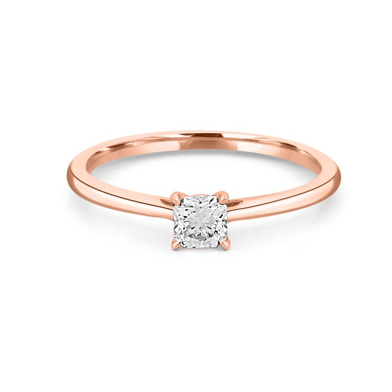 0.30 CT Classic Square Radiant Solitaire Ring - ZIZOV DIAMONDS