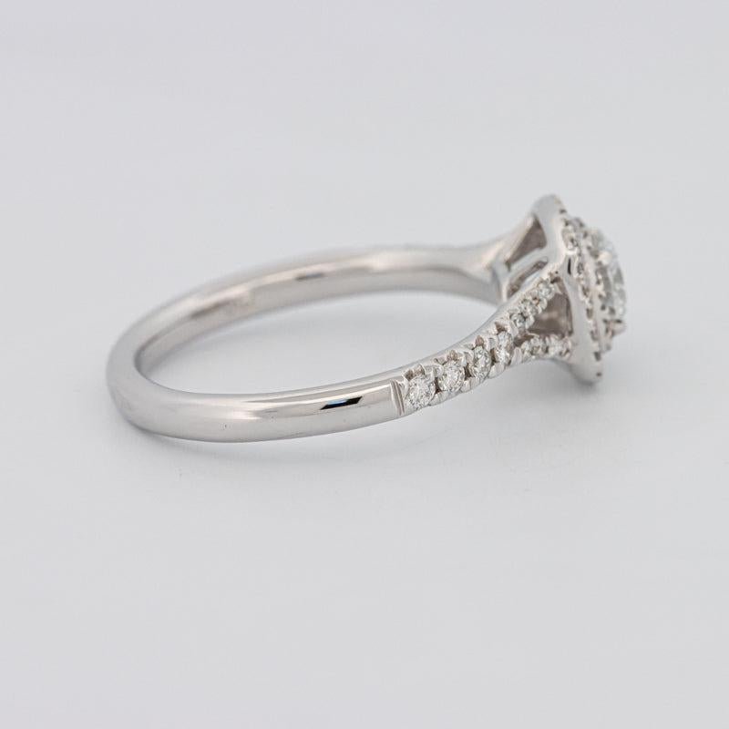 0.30 CT Double Halo Round Solitaire ring - ZIZOV DIAMONDS