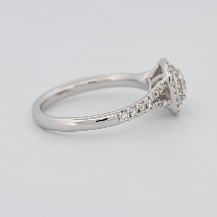0.30 CT Double Halo Round Solitaire ring - ZIZOV DIAMONDS