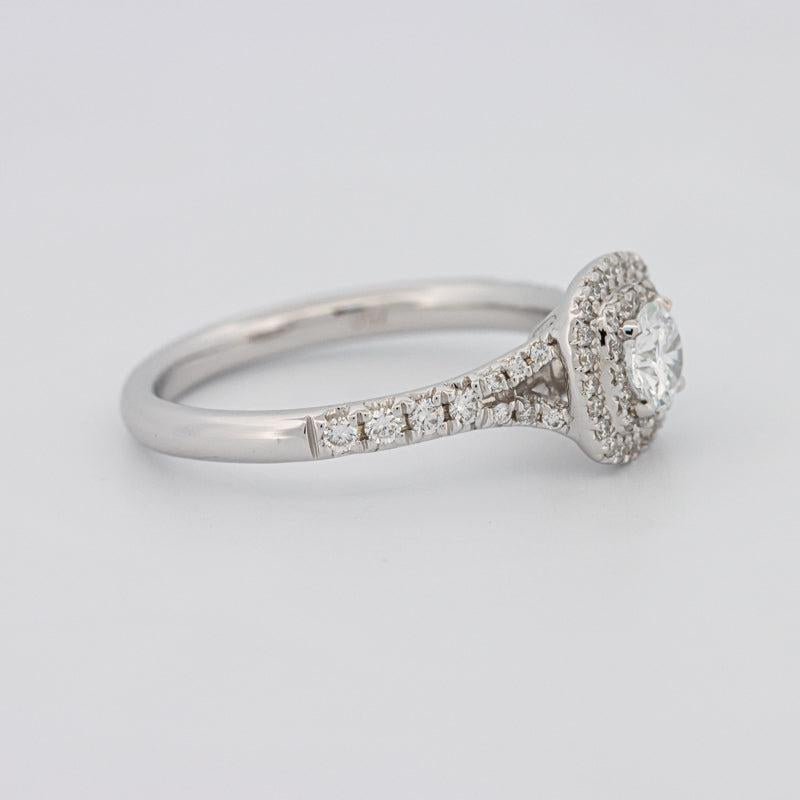 0.30 CT Double Halo Round Solitaire ring - ZIZOV DIAMONDS