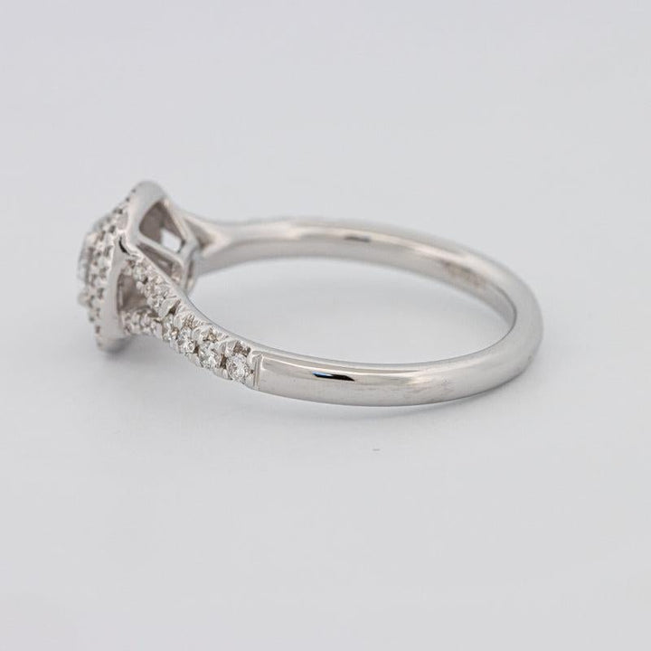 0.30 CT Double Halo Round Solitaire ring - ZIZOV DIAMONDS