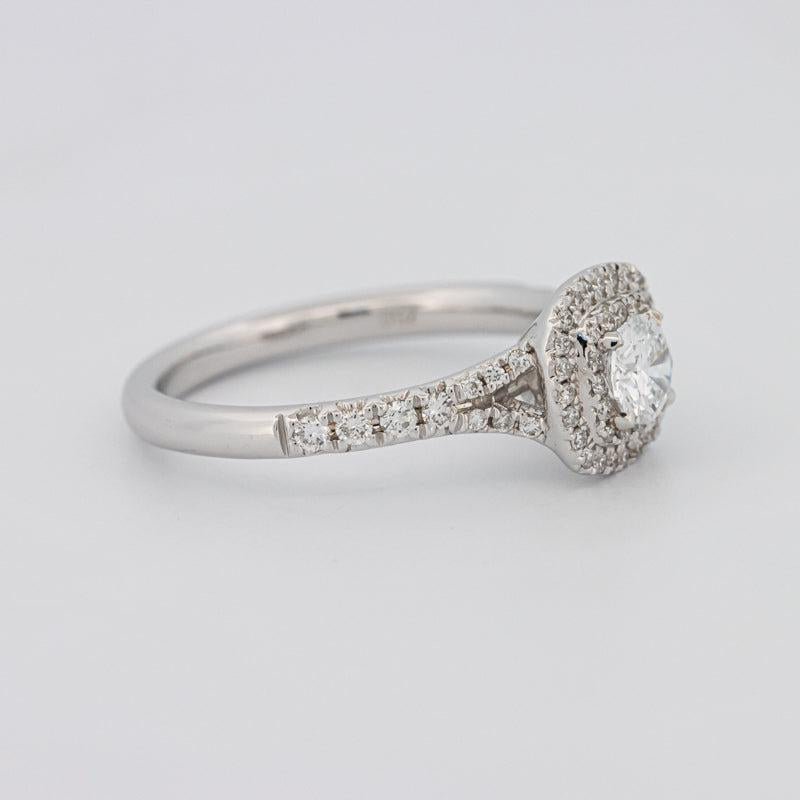 0.30 CT Double Halo Round Solitaire ring - ZIZOV DIAMONDS