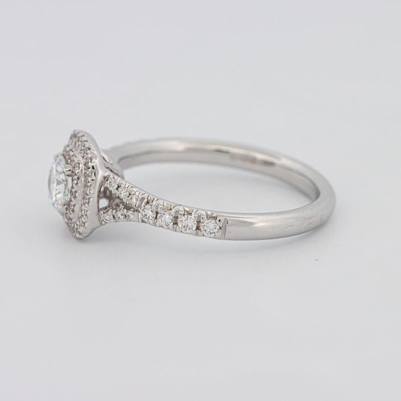 0.30 CT Double Halo Round Solitaire ring - ZIZOV DIAMONDS
