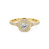 0.30 CT Double Halo Round Solitaire ring - ZIZOV DIAMONDS