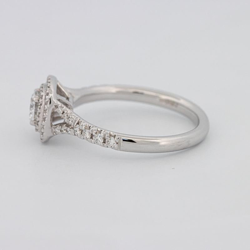 0.30 CT Double Halo Round Solitaire ring - ZIZOV DIAMONDS