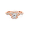 0.30 CT Double Halo Round Solitaire ring - ZIZOV DIAMONDS