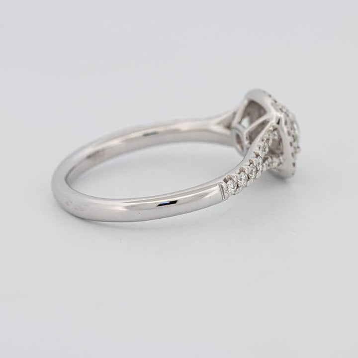 0.30 CT Double Halo Round Solitaire ring - ZIZOV DIAMONDS