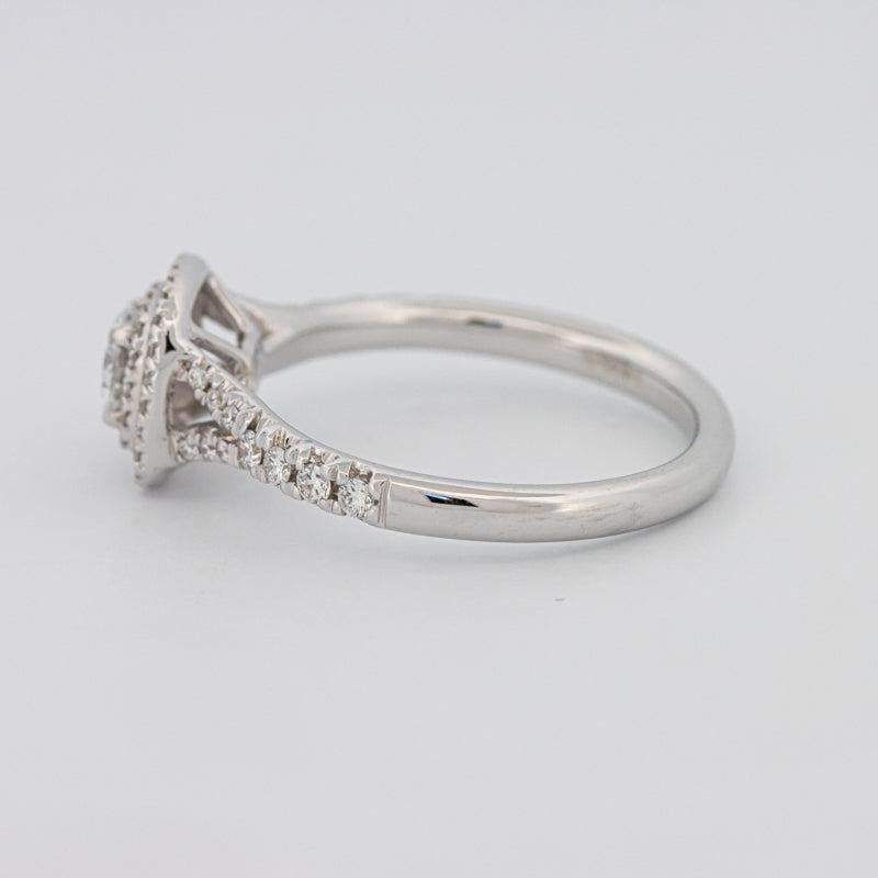 0.30 CT Double Halo Round Solitaire ring - ZIZOV DIAMONDS