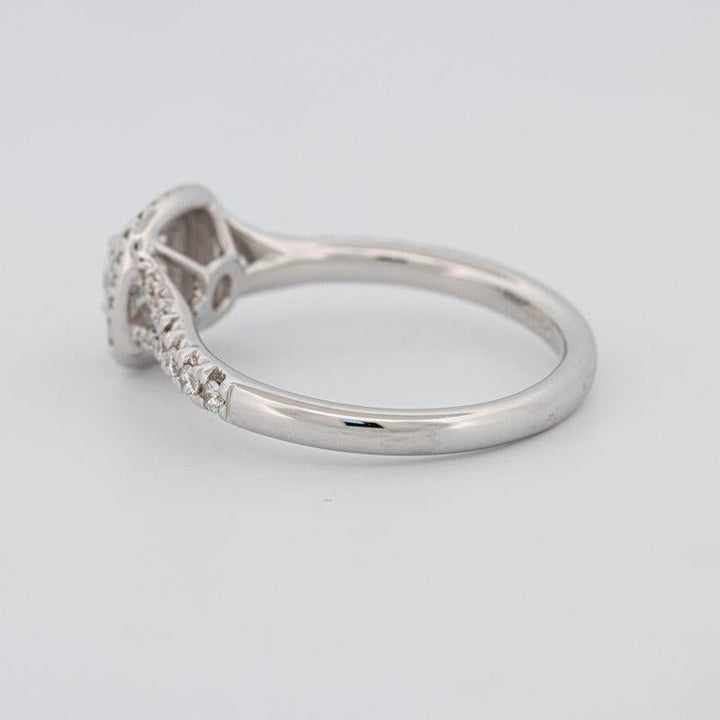 0.30 CT Double Halo Round Solitaire ring - ZIZOV DIAMONDS