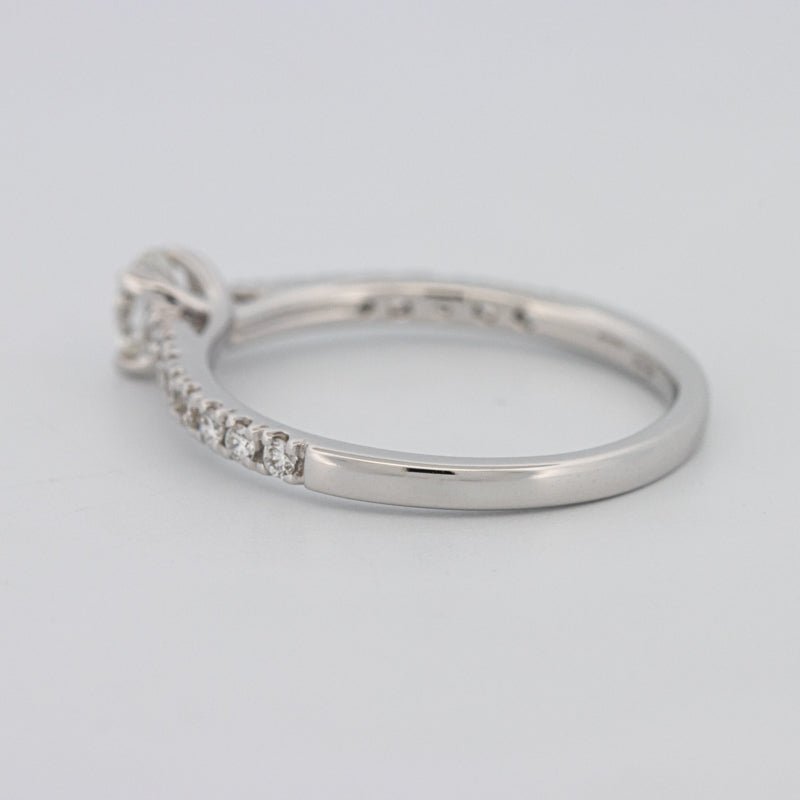 0.30 CT Round Solitaire Pavé Ring - ZIZOV DIAMONDS