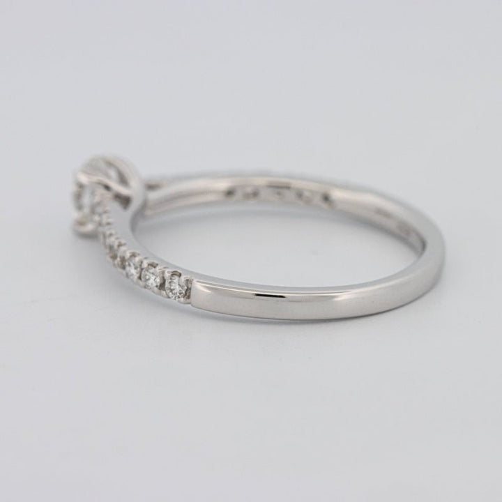 0.30 CT Round Solitaire Pavé Ring - ZIZOV DIAMONDS