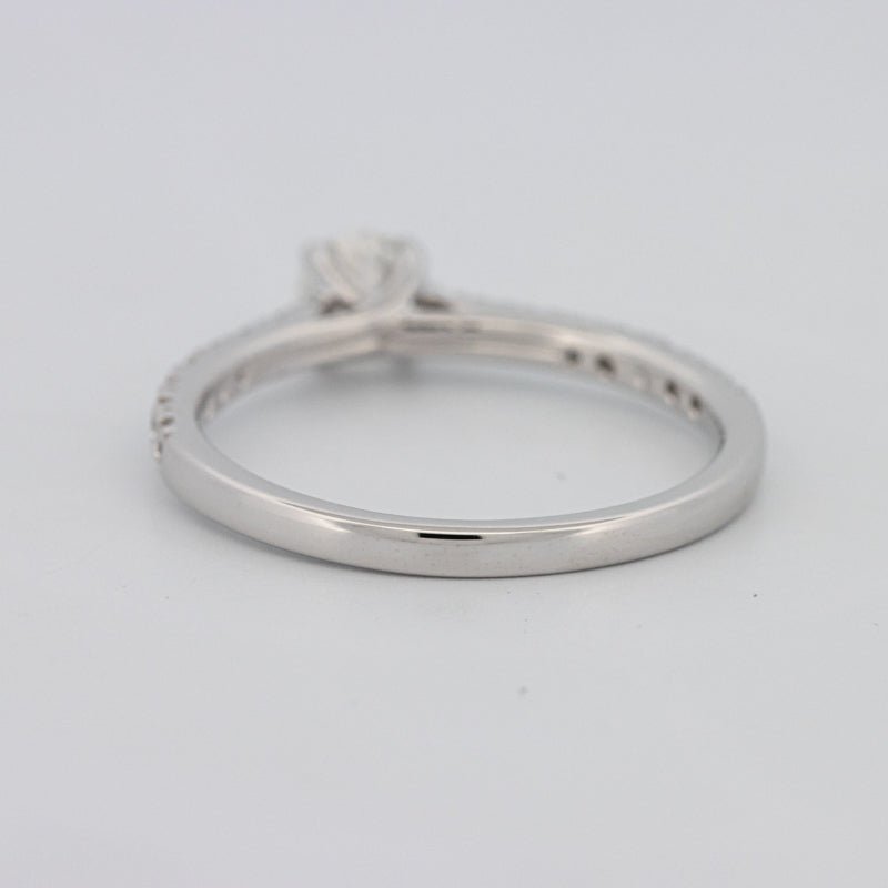 0.30 CT Round Solitaire Pavé Ring - ZIZOV DIAMONDS