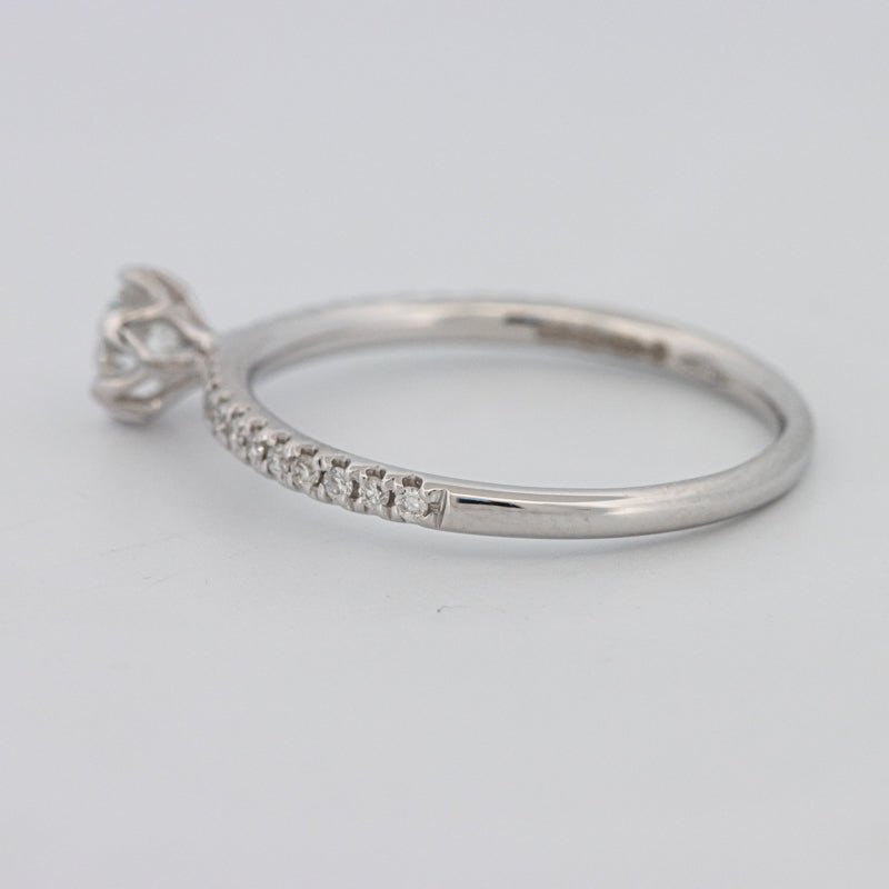 0.30 CT Round Solitaire Pavé Ring - ZIZOV DIAMONDS