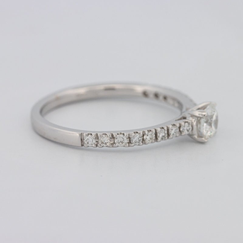 0.30 CT Round Solitaire Pavé Ring - ZIZOV DIAMONDS