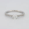 0.30 CT Round Solitaire Pavé Ring - ZIZOV DIAMONDS