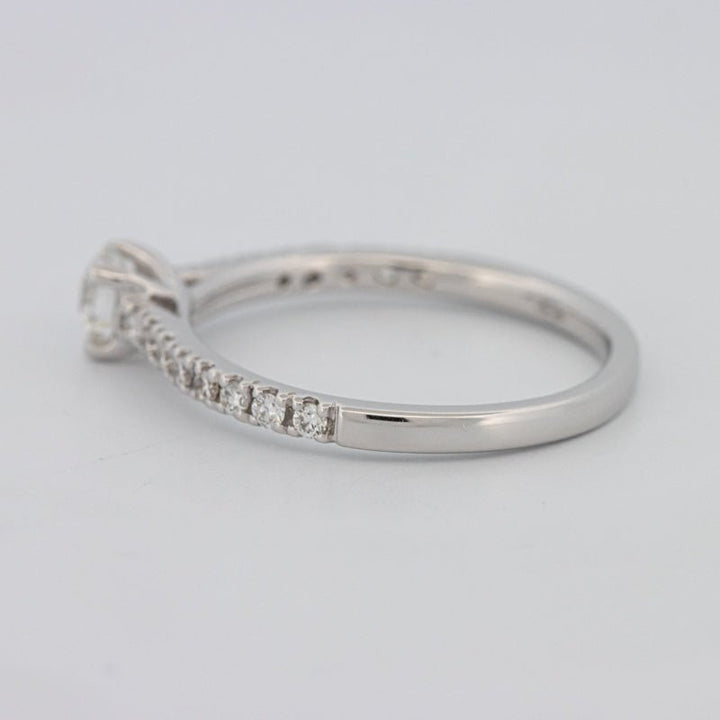 0.30 CT Round Solitaire Pavé Ring - ZIZOV DIAMONDS