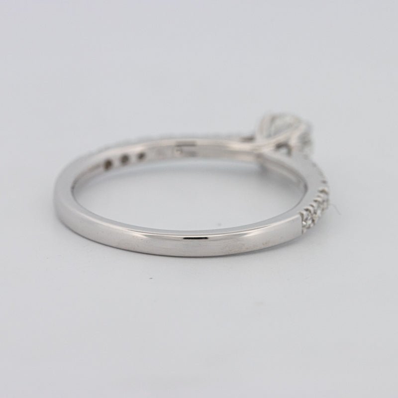 0.30 CT Round Solitaire Pavé Ring - ZIZOV DIAMONDS