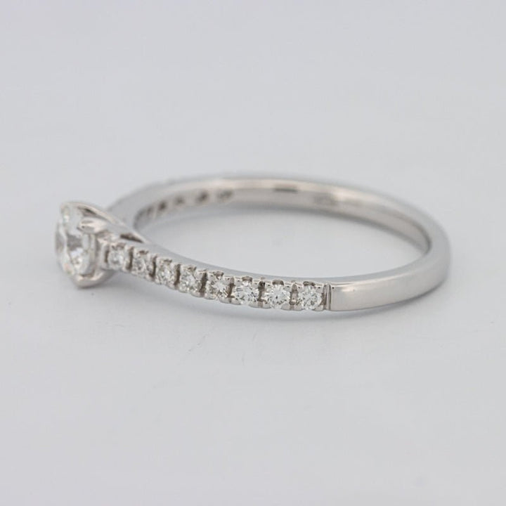 0.30 CT Round Solitaire Pavé Ring - ZIZOV DIAMONDS