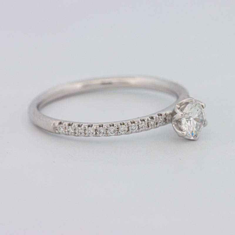 0.30 CT Round Solitaire Pavé Ring - ZIZOV DIAMONDS