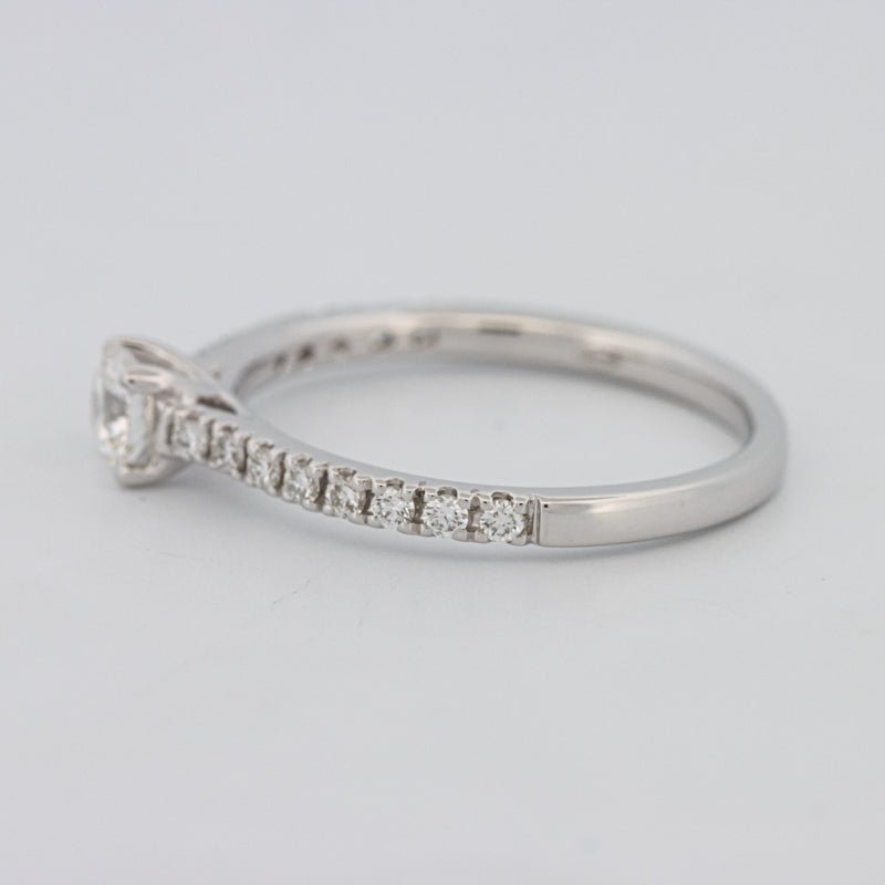 0.30 CT Round Solitaire Pavé Ring - ZIZOV DIAMONDS