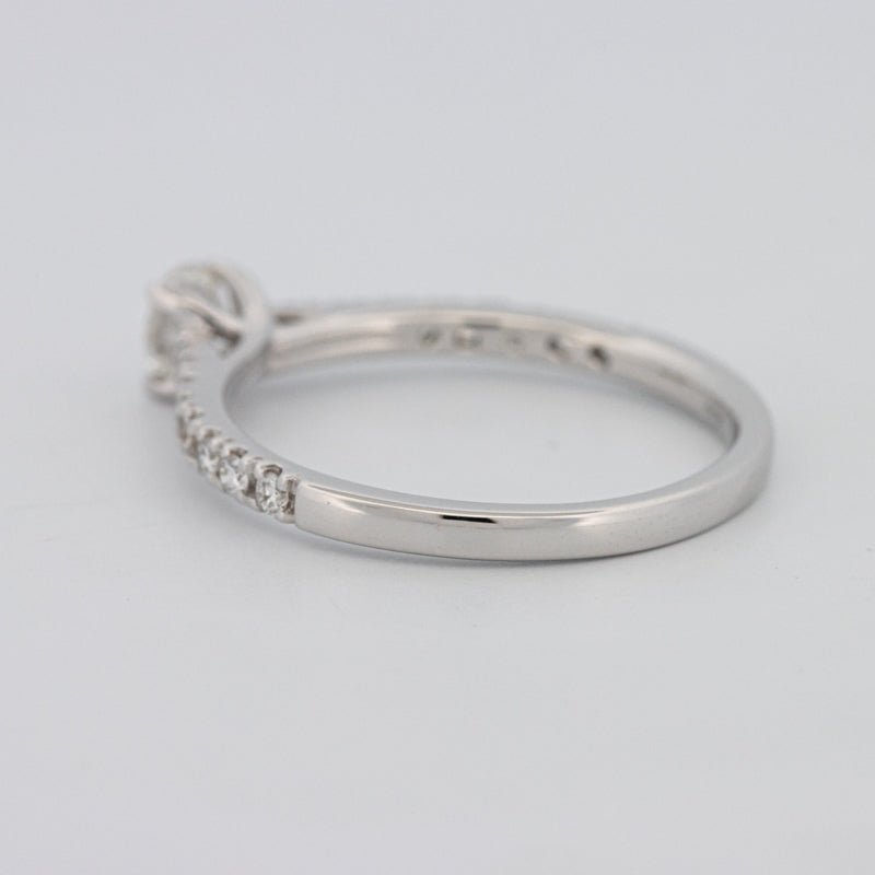 0.30 CT Round Solitaire Pavé Ring - ZIZOV DIAMONDS