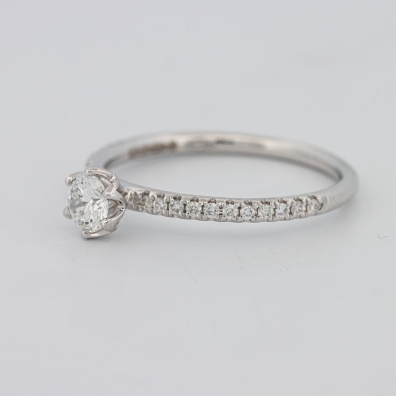 0.30 CT Round Solitaire Pavé Ring - ZIZOV DIAMONDS