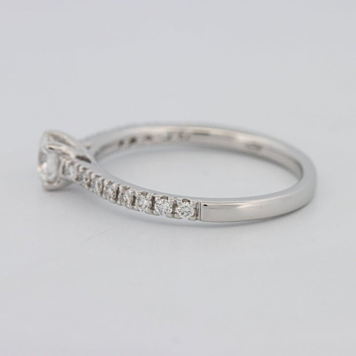 0.30 CT Round Solitaire Pavé Ring - ZIZOV DIAMONDS