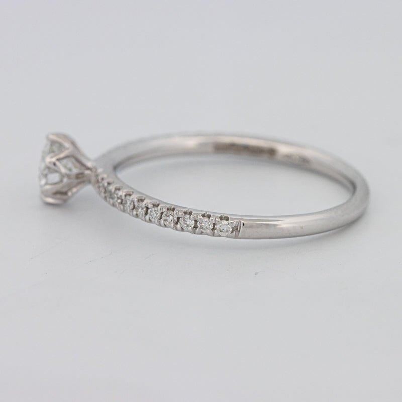 0.30 CT Round Solitaire Pavé Ring - ZIZOV DIAMONDS