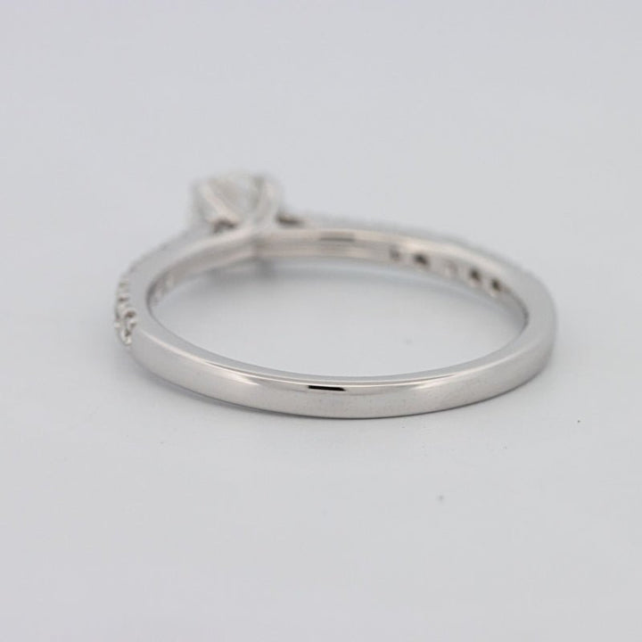 0.30 CT Round Solitaire Pavé Ring - ZIZOV DIAMONDS