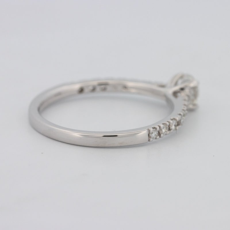 0.30 CT Round Solitaire Pavé Ring - ZIZOV DIAMONDS