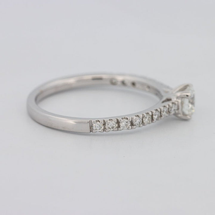 0.30 CT Round Solitaire Pavé Ring - ZIZOV DIAMONDS