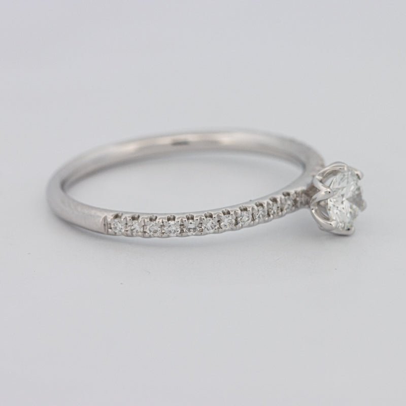 0.30 CT Round Solitaire Pavé Ring - ZIZOV DIAMONDS
