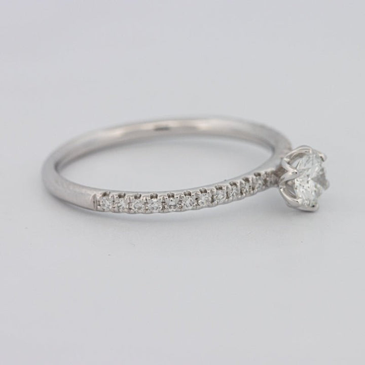 0.30 CT Round Solitaire Pavé Ring - ZIZOV DIAMONDS