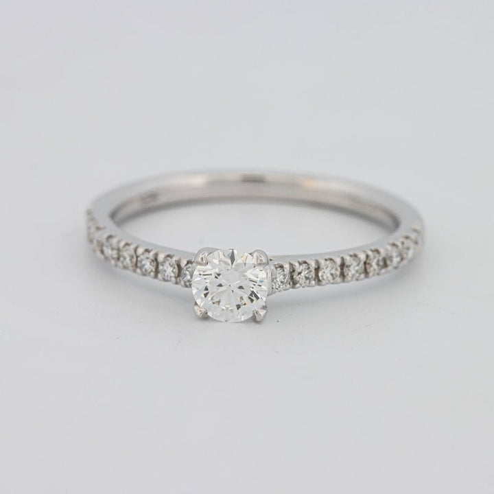 0.30 CT Round Solitaire Pavé Ring - ZIZOV DIAMONDS