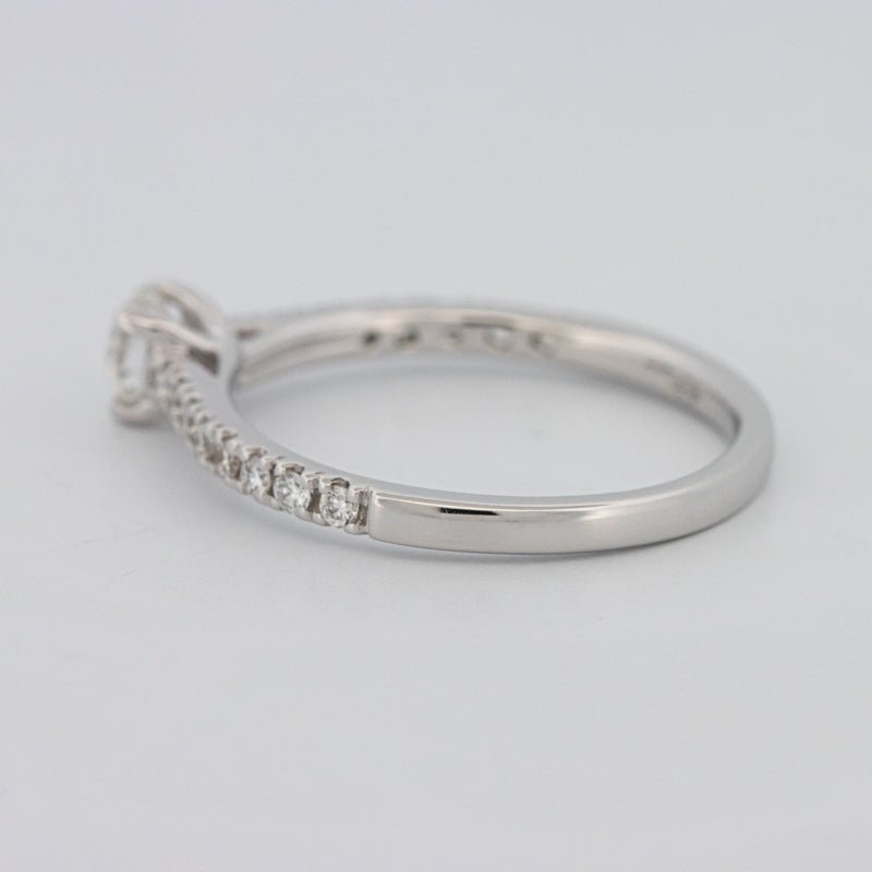 0.30 CT Round Solitaire Pavé Ring - ZIZOV DIAMONDS