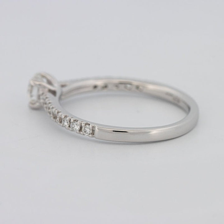 0.30 CT Round Solitaire Pavé Ring - ZIZOV DIAMONDS