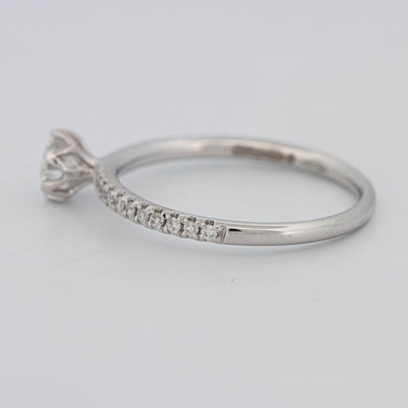 0.30 CT Round Solitaire Pavé Ring - ZIZOV DIAMONDS