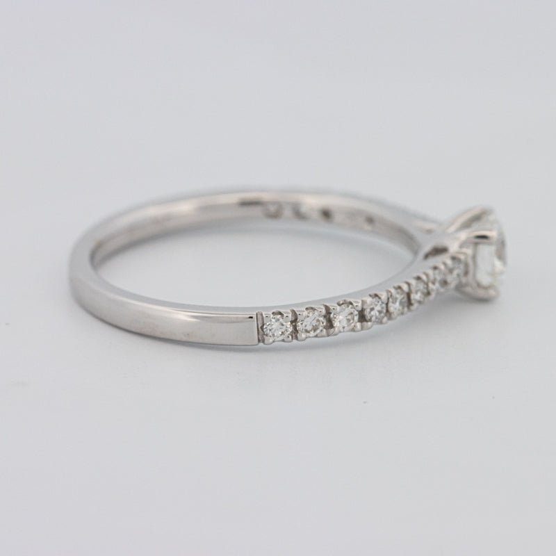 0.30 CT Round Solitaire Pavé Ring - ZIZOV DIAMONDS