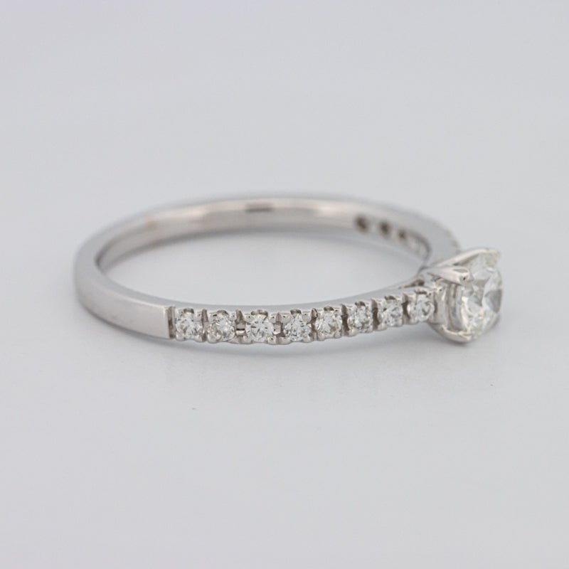 0.30 CT Round Solitaire Pavé Ring - ZIZOV DIAMONDS